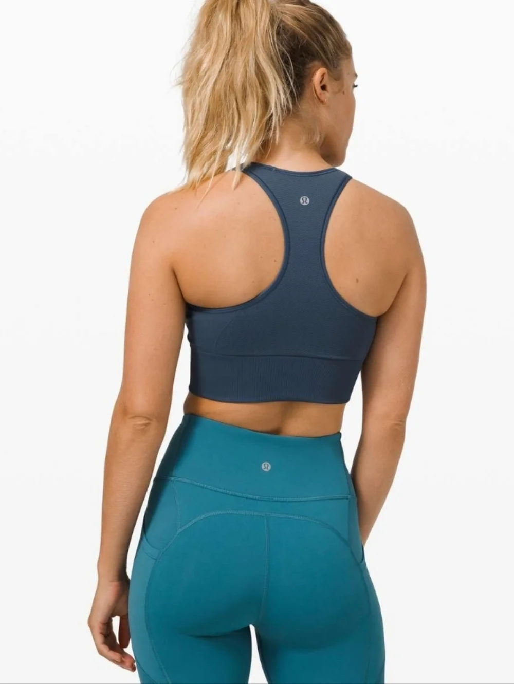 lululemon athletica Ebb to Train Bra in Iron Blue